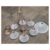 Franklin Iron Works Scroll Chandelier