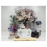 Kaleidoscope, Pressed Glass, Glass Elephant, Vase