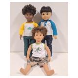 3 Boy Dolls: American Girl, Our Generation