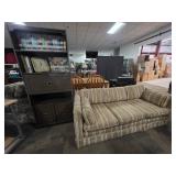 Vintage Smith Brothers Sleeper Sofa, Bookcase