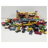 Die Cast Cars, Red Lines, Auto Transport Vehicle