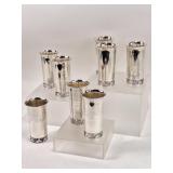 31.65 OZT Sterling Silver, 8 Art Nouveau Cups