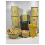 Vintage Tupperware: Canister Set, Bowls Pitcher