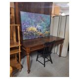 Library Desk, Chair, Wall Art