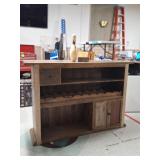 Wood & Pressboard Bar w/Stools