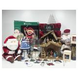 Christmas Decor: Vintage Sled, Ornaments, Glasses