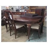 Oval Dining Table, Sumter Cab Co. Buffet, 4 Chairs