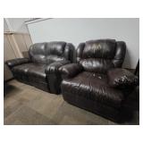 Loveseat with Matching Recliner