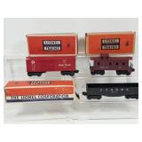 3 Lionel Train Cars w/Boxes