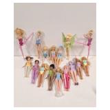 15 + Mattel Dolls: Barbie, Ballerinas, Disney