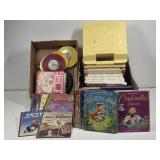 Vintage Children's Books, Records, FP Turntable