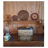 Polish Hand-Carved Wooden Plates