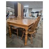 Wood Dining Table and 4 Chairs