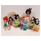 8 Hasbro Disney Princess Dolls, Toy Hook Sword
