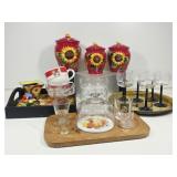 Canister Set, Wine Tray, Cheese Tray