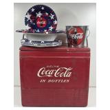 Original Coca-Cola Metal Cooler, Collectibles