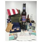 American Flags, Military Items, Bottles