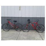 Ladies Trek 3700 & Mens Yukon Giant Mountain Bikes