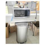 Oster Microwave, Trash Can, Dog Items