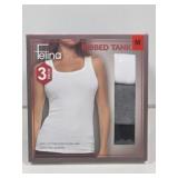 New Felina Ladies Ribbed Tank 3pk, Size M