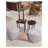 Candle Stands, 2 Majestic Bean Bag Cubes