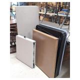 4 Folding Card Tables, Adjustable Height Table
