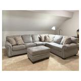 Ashley Furniture Sectional Sofa & Ottoman