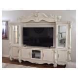 4 Pc. Traditional Style Lighted Entertainment Ctr.