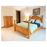 Queen Size Bedroom Suite, Bedding, Lamps