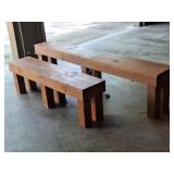 2 Wood Benches