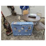 Card Table, Chairs, Pioneer Turntable, Petyard