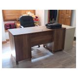 Desk, Filing Cabinet, Chair, Computer Bag