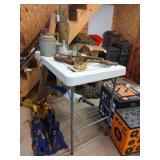 Cleaning Table, Vintage Tools, Ball Jars