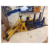 8 Jack Stands, 1 Rally 2-Ton Floor Jack
