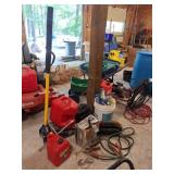 NAPA 3 1/2 Ton Floor Jack, Gas Cans, Auto Care