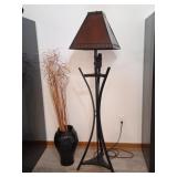 Floor Lamp and Vase