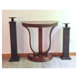 Console Table & 2 Display Stands