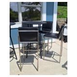 Bar Top Table and 4 Stools