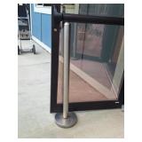 2 Stainless Steel Smoking Stands