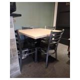 2 Restaurant Style Tables, 8 Dining Chairs