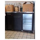 True Commercial Back Bar Refrigerator, Taps