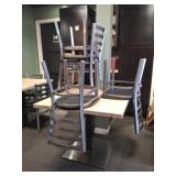 2 Restaurant Style Tables, 8 Dining Chairs