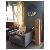 Side Chair, Wall Mirror, Decorator Pillows