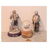 Vintage Emmett Kelly Jr. Porcelain Clowns