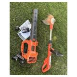 Black & Decker: 20 Volt Trimmer/Edger & Max Blower