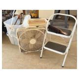 2 Step Stool, Hand Tools, Lasko Box Fan
