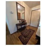 Entry Table, Wall Mirror, Rugs, Decor