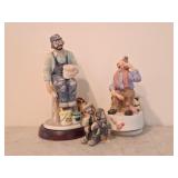 Vintage Emmett Kelly Jr. Porcelain Clowns
