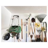 Yard Tools, Scotts Broadcast Spreader, Pole Saw