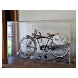 Schwinn Black Phantom Bike Model in Display Case